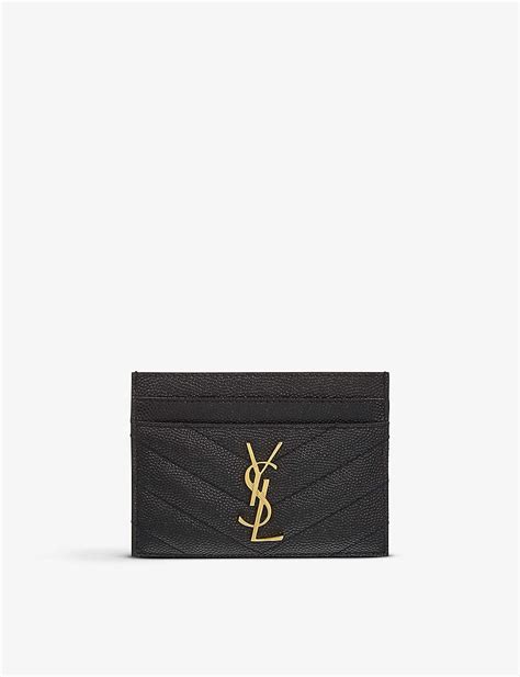 ysl card holder.|YSL card holder selfridges.